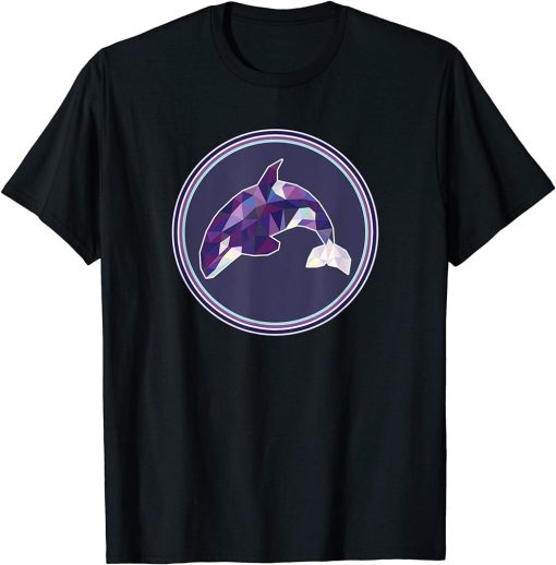 Orca Shirt: Cute Whale Lovers Colorful Art Killer Whale T-Shirt