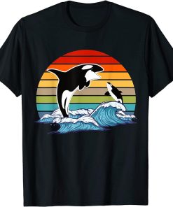 Retro Orca Killer Whale T-Shirt