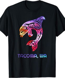 Tacoma Washington Native American Orca Killer Whale T-Shirt