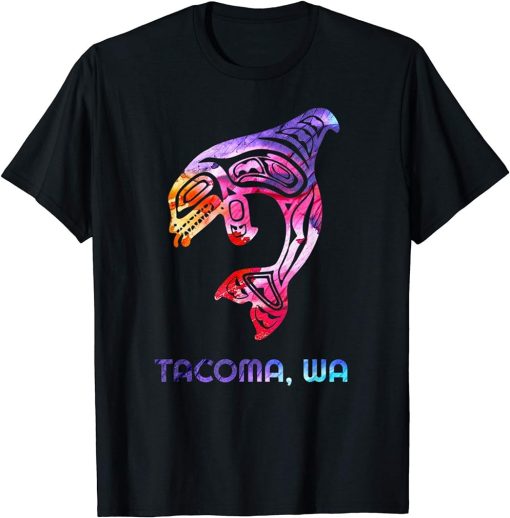 Tacoma Washington Native American Orca Killer Whale T-Shirt