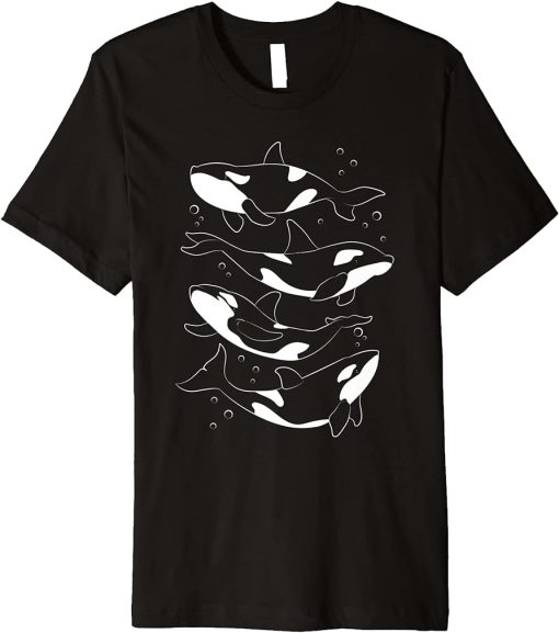 Animal Lover Whale Ocean Animal Killer Whale Orca Premium T-Shirt